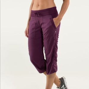 Lululemon Studio Crop Plum size 8